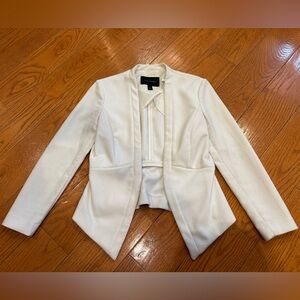 Banana Republic Petite White Open-Front Blazer | Size 4P
